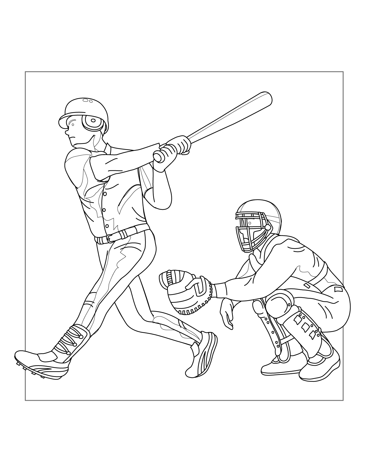 Baseball Coloring Pages