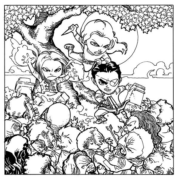 Cool Buffy Coloring Page