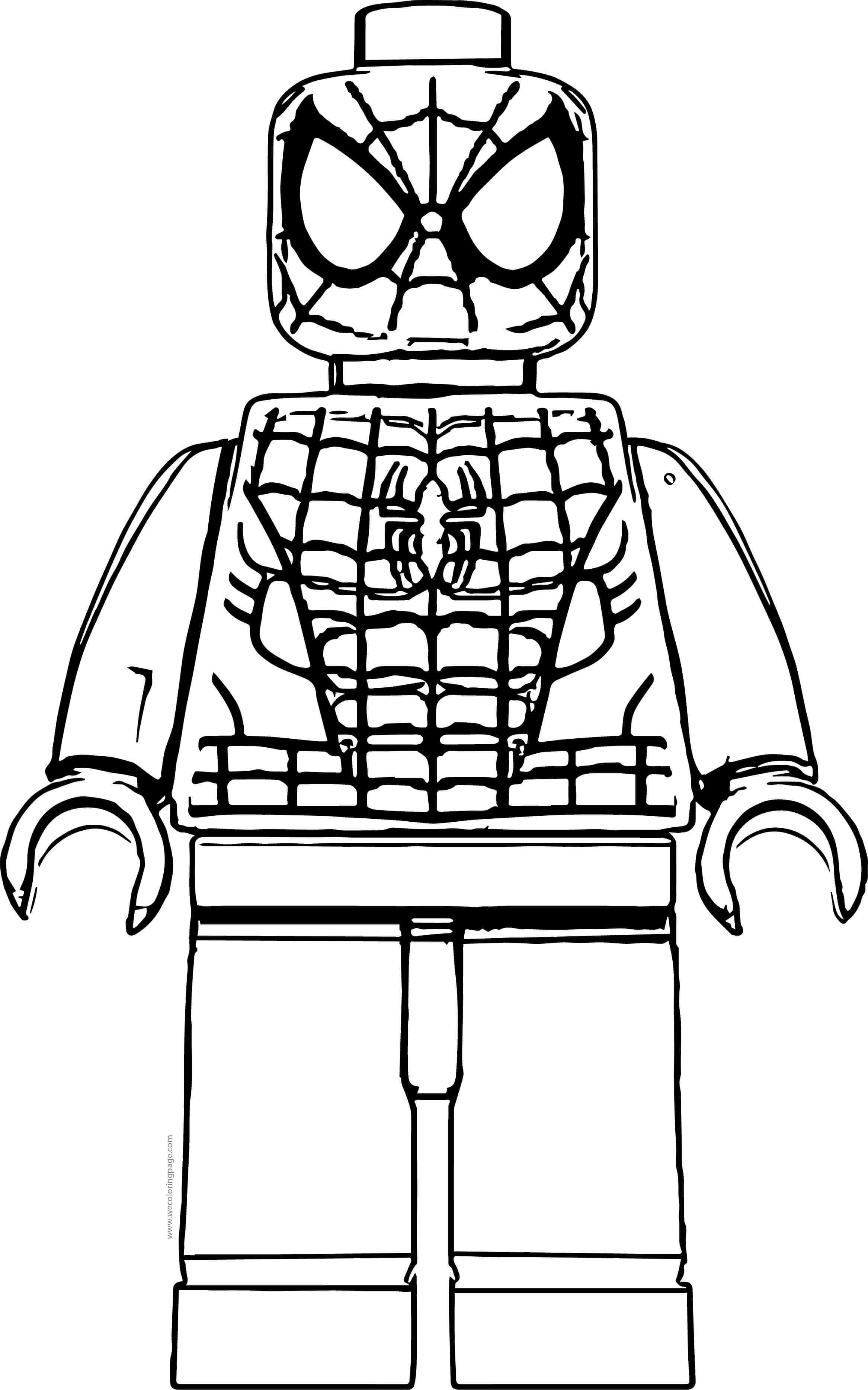 Lego Spiderman Coloring Page