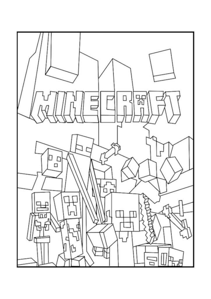 Minecraft Coloring Page