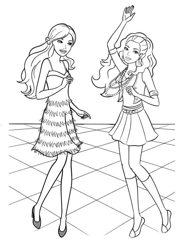 New Barbie Coloring Pages Free 1