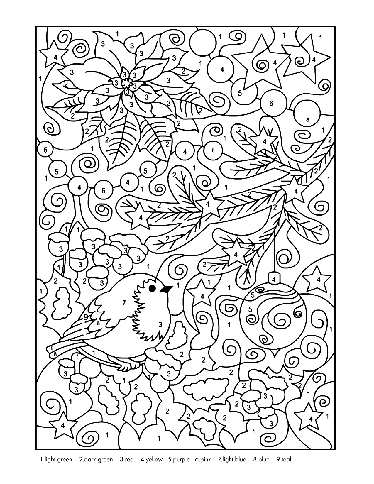 Ornament Color By Number