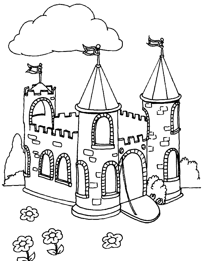 Princess Castle Coloring Page