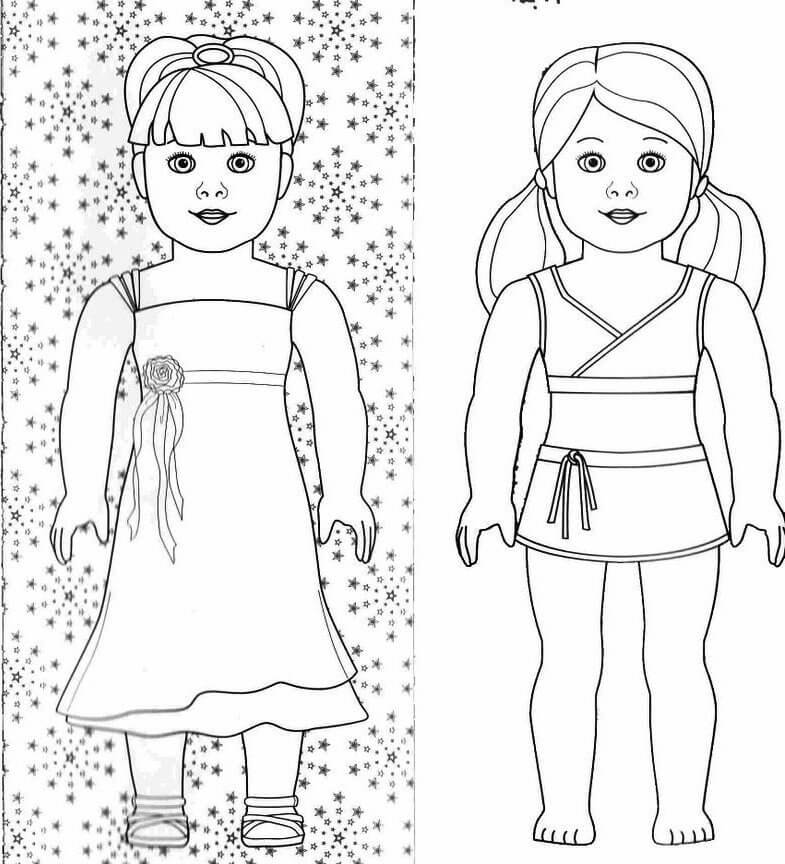 Printable American Girl Doll Coloring Pages