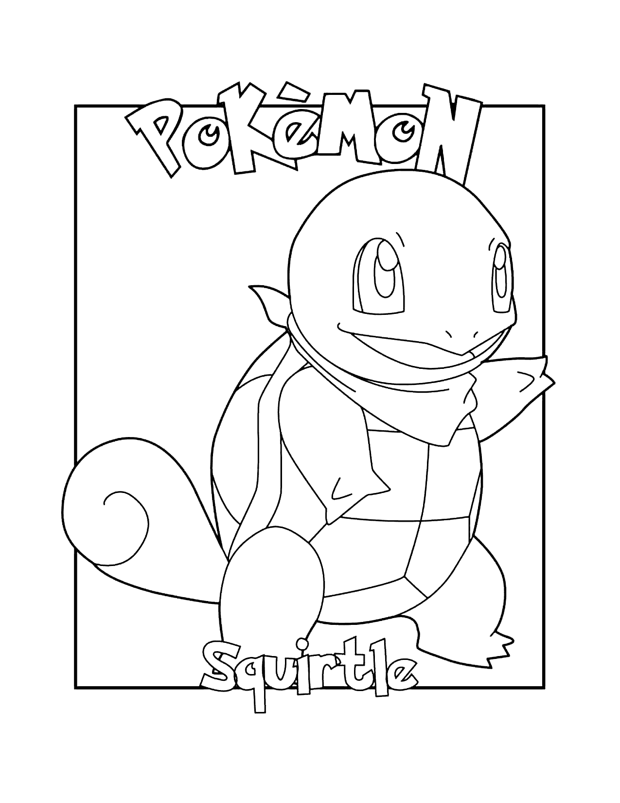 Squirtle Pokemon Coloring Page