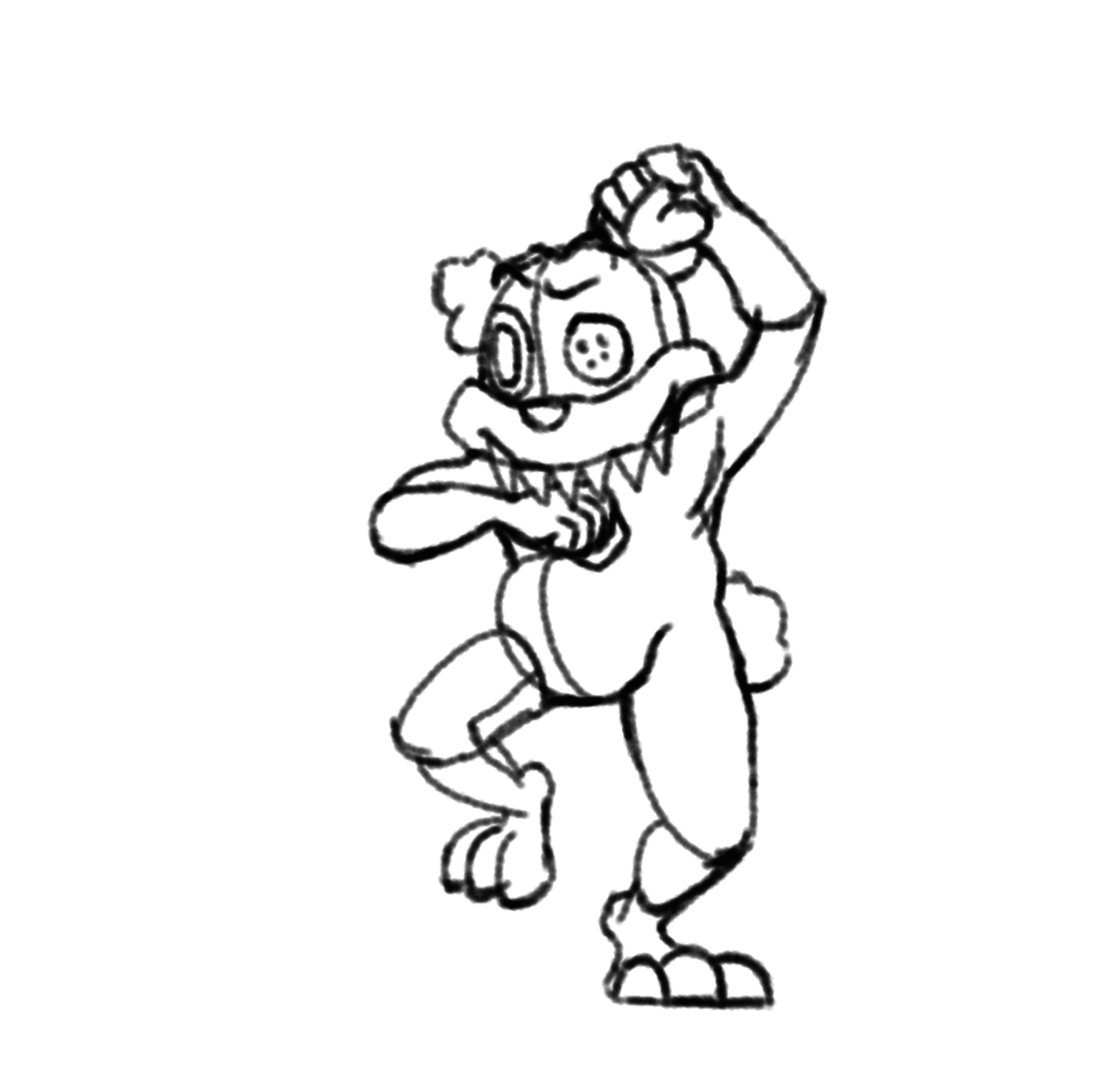 Teddy Beast Dance Animated Gif