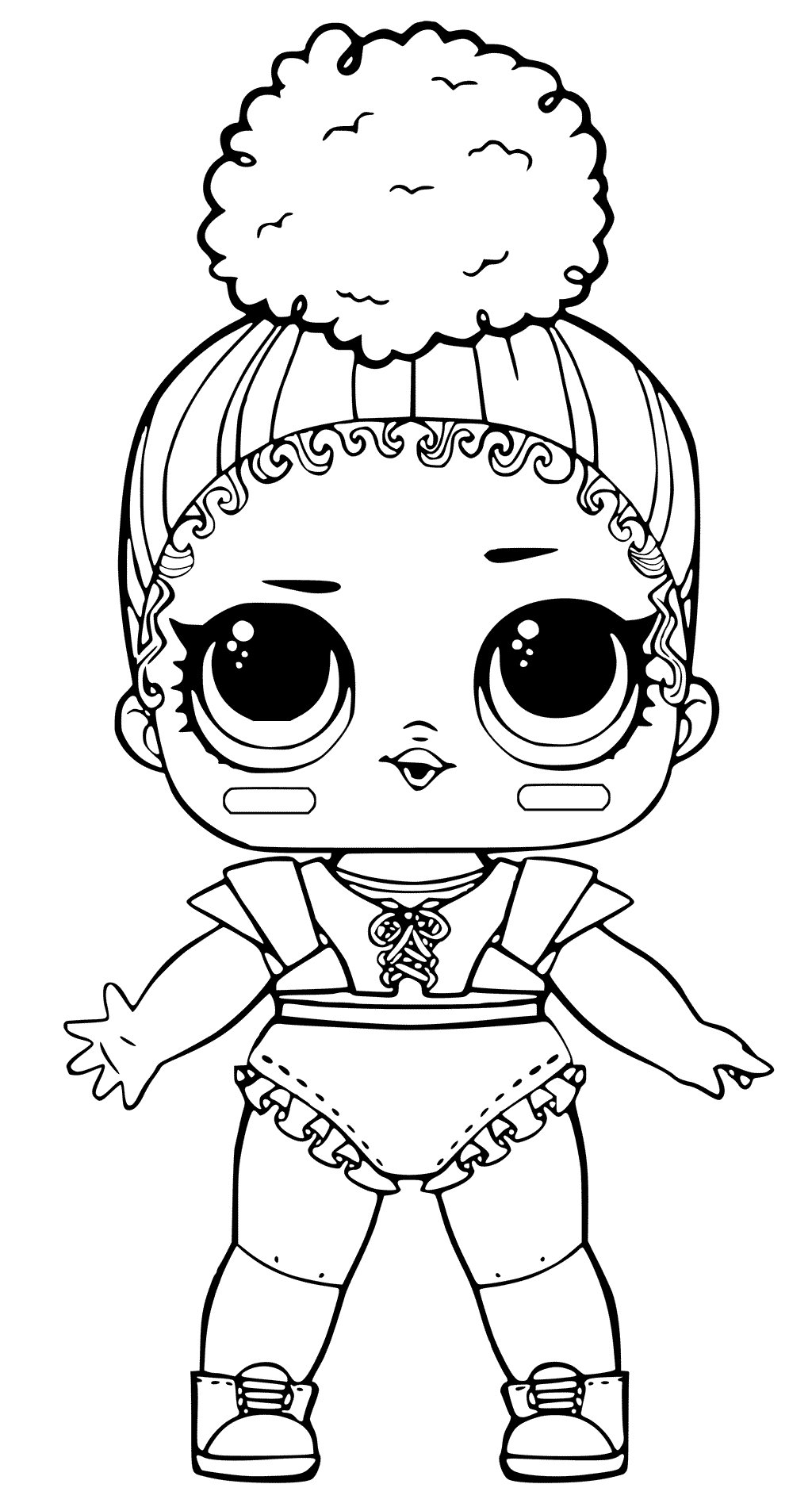 Touchdown Lol Doll Coloring Pages