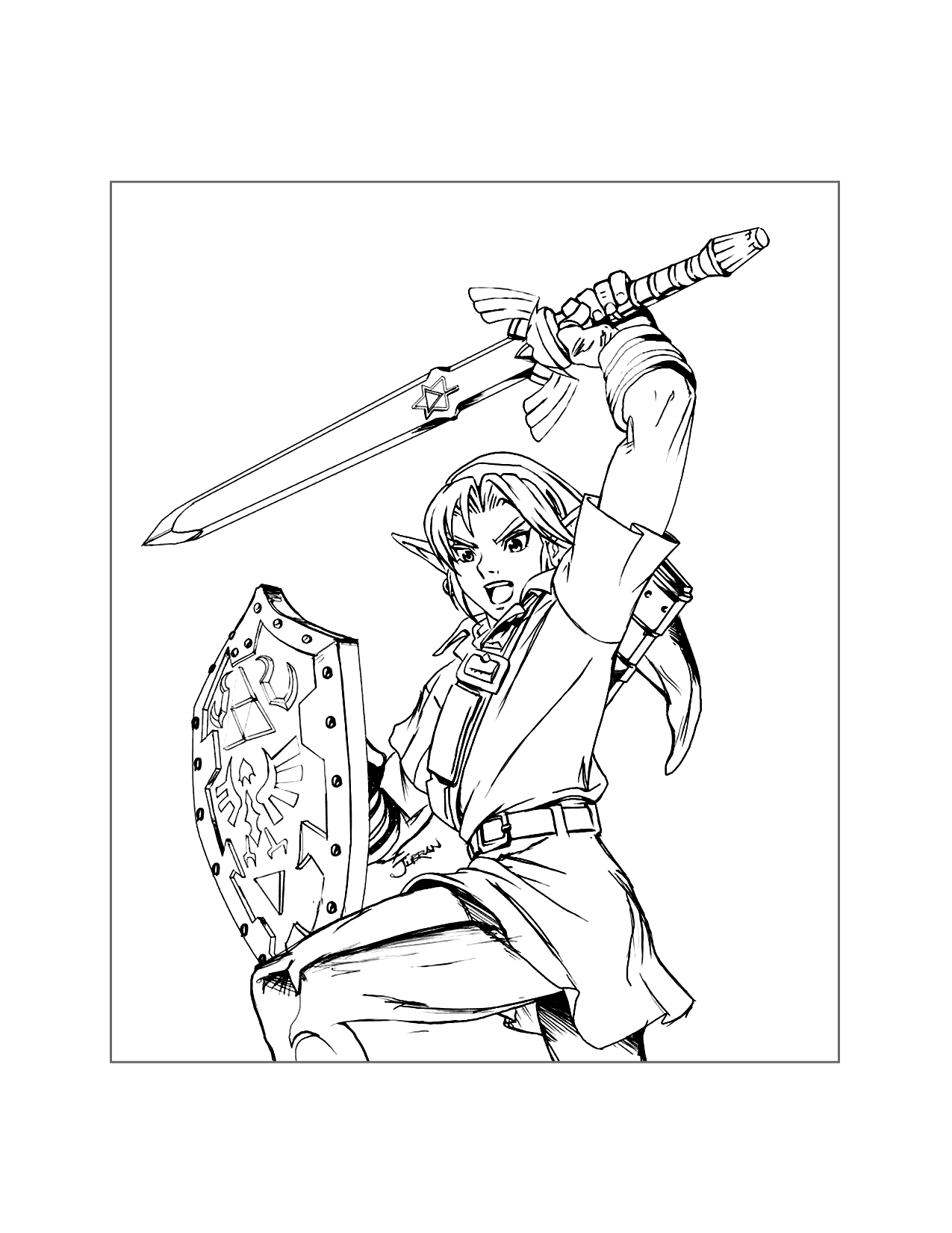 Zelda Coloring Pages