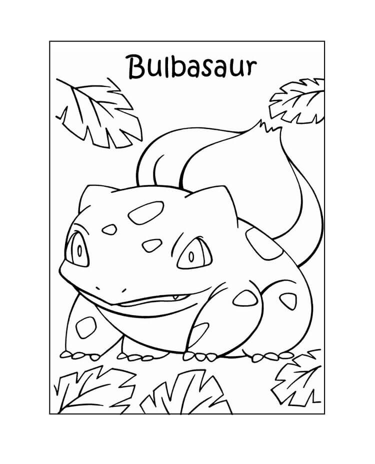 Pokemon Coloring Bulbasaur