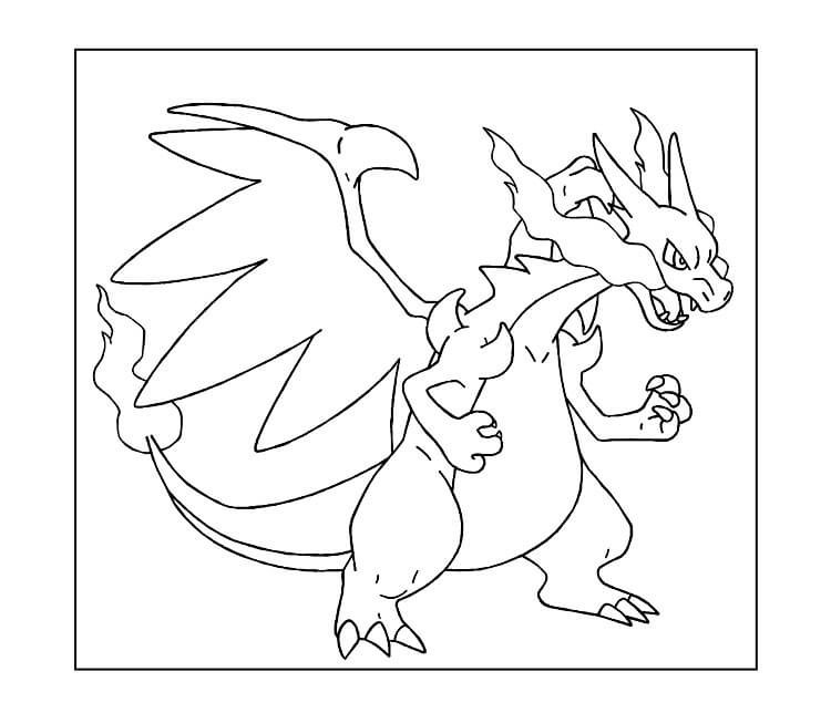 Pokemon Coloring Pages Charizard