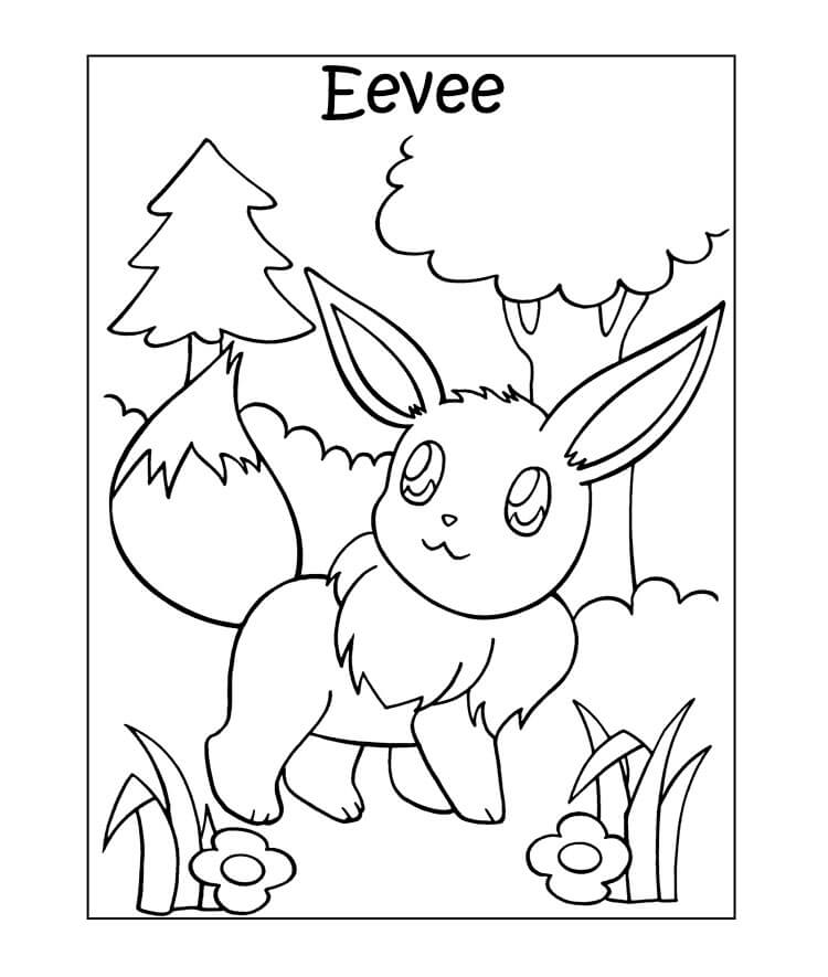 Pokemon Coloring Pages Eevee